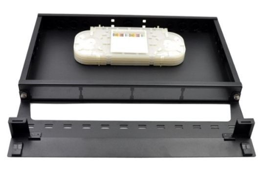 19" supporto di scaffale del modulo della cassetta della fibra di LC 1U dei quadri d'interconnessione di FTTH MPO MTP
