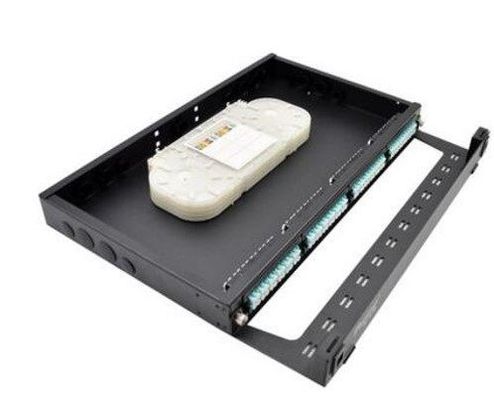 19" supporto di scaffale del modulo della cassetta della fibra di LC 1U dei quadri d'interconnessione di FTTH MPO MTP