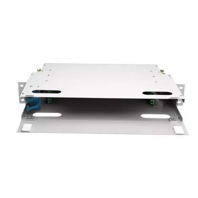 Unità a 19 pollici del quadro d'interconnessione dello scaffale del centro del pannello 24 della fibra di FTTH 1U ODF