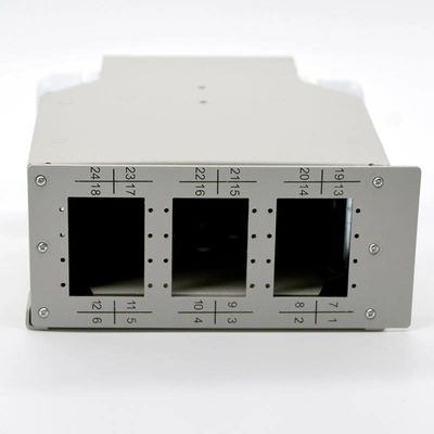 Il contenitore di terminale a fibra ottica della ferrovia di BACCANO lamina a freddo il porto 24core dell'acciaio 12 a 48Core