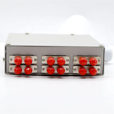 12core fibra - recinzione ottica del supporto della ferrovia di BACCANO con l'adattatore duplex della st