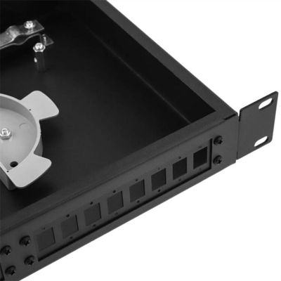 Porto a fibra ottica fisso del quadro d'interconnessione del supporto di scaffale ODF 1U 12 con il pannello dell'adattatore