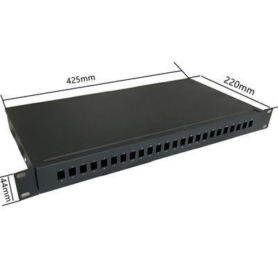 Quadro d'interconnessione a fibra ottica fisso del supporto di scaffale adattatore semplice dello Sc del porto ODF di 1U 19" 24