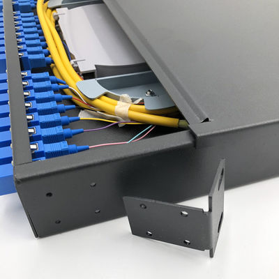 Sc LC del centro di fibre ottiche 19&quot; 24 del quadro d'interconnessione del supporto di scaffale 1U con i vassoi della giuntura