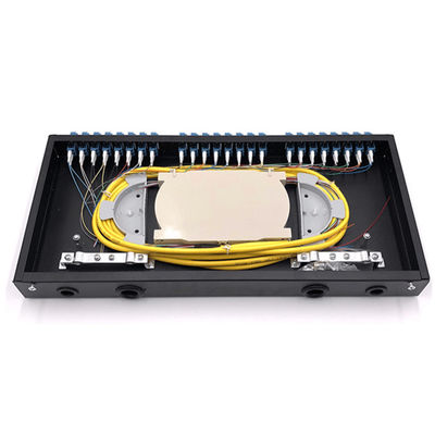 Sc LC del centro di fibre ottiche 19&quot; 24 del quadro d'interconnessione del supporto di scaffale 1U con i vassoi della giuntura