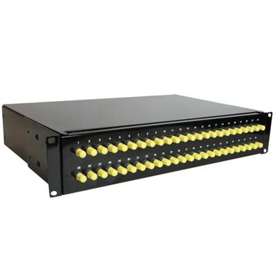 19" supporto di scaffale del quadro d'interconnessione di fibra 2U ha riparato il tipo 48 adattatore del centro FC