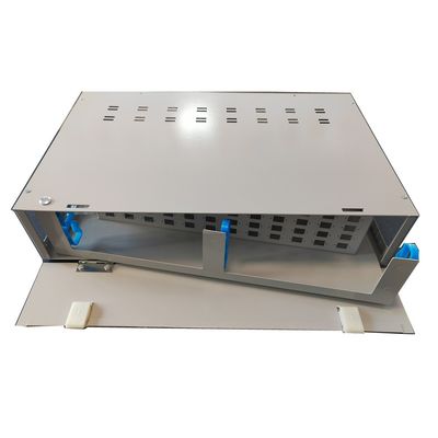 48 tipo a fibra ottica grigio di rotazione della scatola di distribuzione dello Sc del quadro d'interconnessione del porto 2U