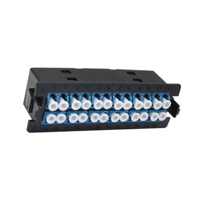 Scanalatura duplex del quadro d'interconnessione di fibra 1U di LC dei quadri d'interconnessione di 96FO MPO MTP 12