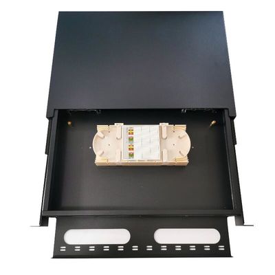 Scanalatura semplice nera del disco del quadro d'interconnessione di fibra della st del porto 24F 24 del quadro d'interconnessione di ODF 6
