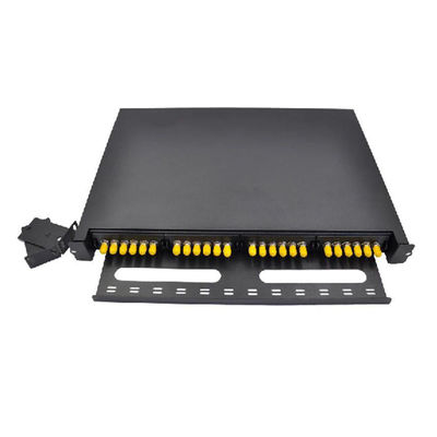 Scanalatura semplice nera del disco del quadro d'interconnessione di fibra della st del porto 24F 24 del quadro d'interconnessione di ODF 6