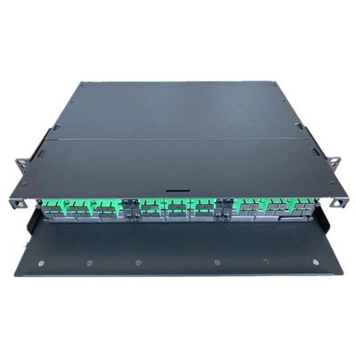supporto di scaffale duplex di recinzione della fibra dello Sc dei quadri d'interconnessione di 2U MPO MTP APC