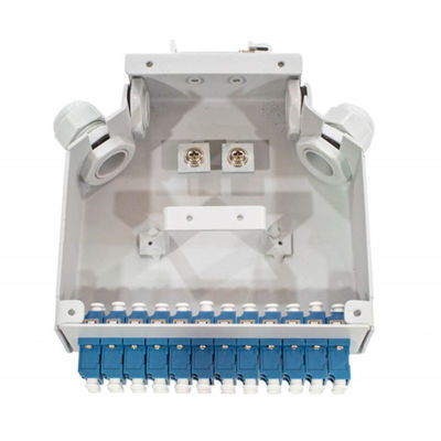 24 contenitori terminali di ferrovia a fibra ottica di baccano del centro con 12 pc Lc/Apc Aadapter duplex