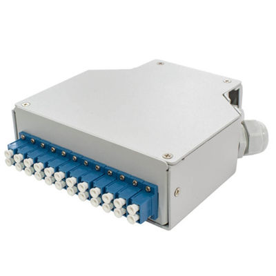 24 contenitori terminali di ferrovia a fibra ottica di baccano del centro con 12 pc Lc/Apc Aadapter duplex