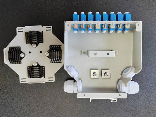 24 contenitori terminali di ferrovia a fibra ottica di baccano del centro con 12 pc Lc/Apc Aadapter duplex