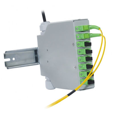 8 contenitore terminale Grey Cold Rolled Steel di ferrovia a fibra ottica di baccano delle fibre Sc/Apc