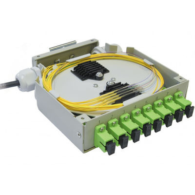 8 contenitore terminale Grey Cold Rolled Steel di ferrovia a fibra ottica di baccano delle fibre Sc/Apc