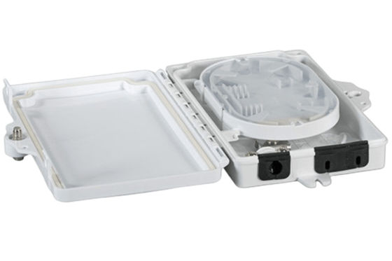 Morsettiera in fibra ottica a 2 porte FTTH per PC da esterno/interno Materiale ABS grigio chiaro