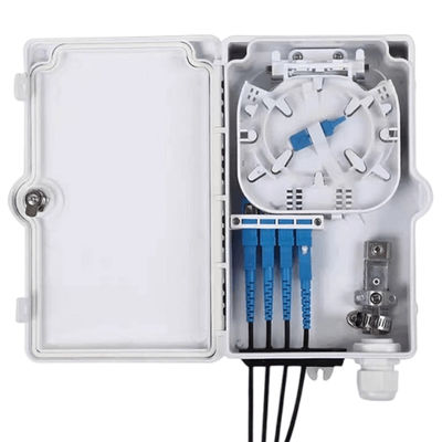 Sc a fibra ottica UPC SX MP IP66 bianco della scatola terminale 4Port per la telecomunicazione