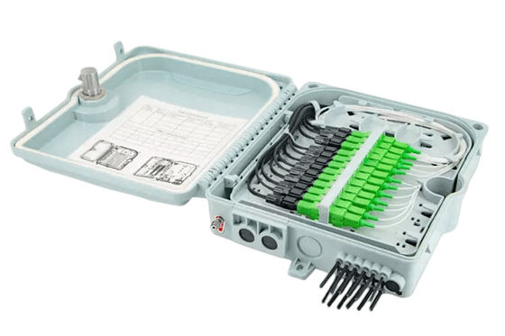 Scatola terminale a fibra ottica 12Port SC/LC/ST/FC IP-66 UPC/APC FTTH grigio chiaro