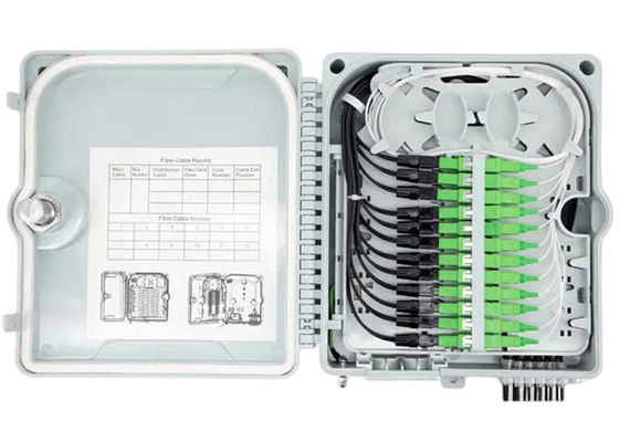 Scatola terminale a fibra ottica 12Port SC/LC/ST/FC IP-66 UPC/APC FTTH grigio chiaro