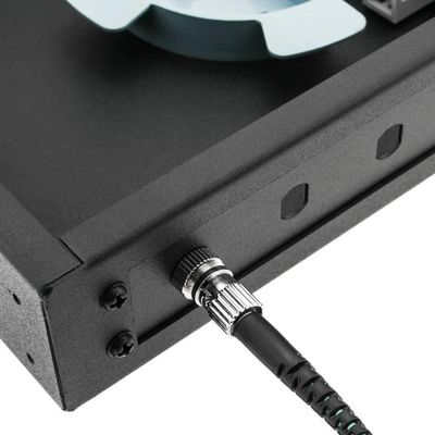 19" il centro di recinzione 12 della fibra dell'adattatore 1U della st del quadro d'interconnessione di fibra del supporto di scaffale