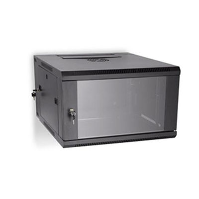 Porta di vetro 6U del Governo 1.2mm dello scaffale del supporto della parete dello scaffale del server del telaio
