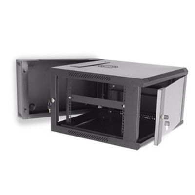 Porta di vetro 6U del Governo 1.2mm dello scaffale del supporto della parete dello scaffale del server del telaio