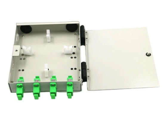Il centro a fibra ottica FTTH del contenitore terminale 4 di supporto della parete di serie di FTB con gli adattatori dell'APC