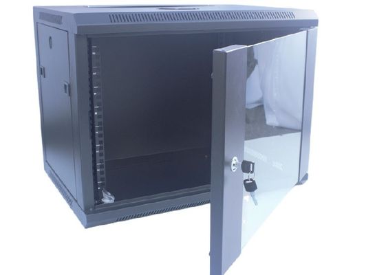 Governo 19" dello scaffale del server 9U Governo di dati del supporto della parete/scaffale neri smontabili della rete