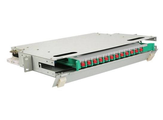 12 contenitore 19" di supporto di scaffale del quadro d'interconnessione del centro ODF FC 1U fibra ottica