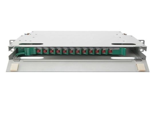 12 contenitore 19" di supporto di scaffale del quadro d'interconnessione del centro ODF FC 1U fibra ottica