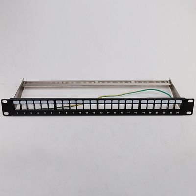 1U 24 spazio in bianco del quadro d'interconnessione del supporto di scaffale del quadro d'interconnessione del porto STP RJ45 Cat6