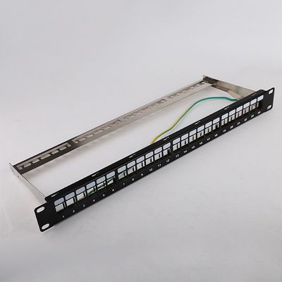 1U 24 spazio in bianco del quadro d'interconnessione del supporto di scaffale del quadro d'interconnessione del porto STP RJ45 Cat6