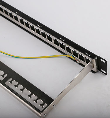 1U 24 spazio in bianco del quadro d'interconnessione del supporto di scaffale del quadro d'interconnessione del porto STP RJ45 Cat6