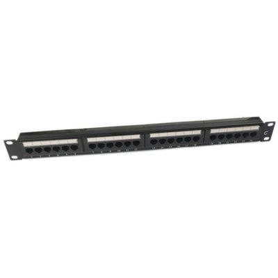 Spazio in bianco trapezoidale RJ45 del quadro d'interconnessione del quadro d'interconnessione del porto CAT6 di UTP 24 1U