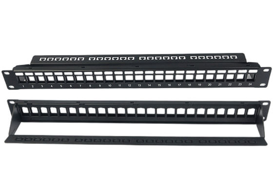 Quadro d'interconnessione Unshielded in bianco del porto RJ45 24 1U del quadro d'interconnessione della rete