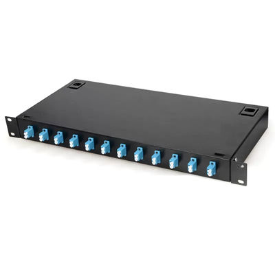 Scatola duplex di termine dell'accoppiatore FTTH di LC del quadro d'interconnessione del supporto di scaffale del metallo 12