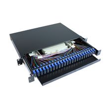 Pannello patch in fibra ottica duplex LC Colore nero per connessione di rete