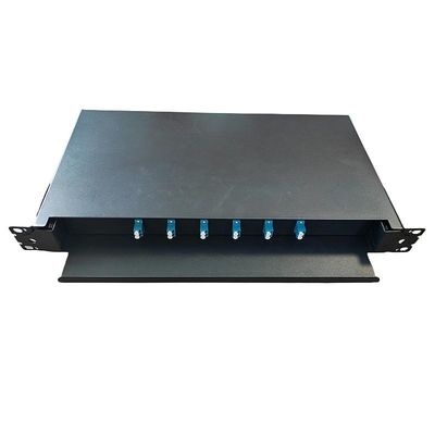 Colore a fibra ottica duplex del nero del quadro d'interconnessione di LC dei 48 centri