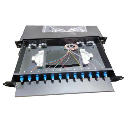 12C/24C tipo scorrevole Fibra ottica Patch Panel Scatola ottica per telecomunicazioni