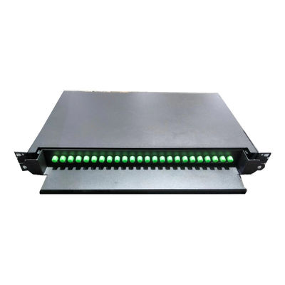Rack Mount 19 pollici Fiber Optic Patch Panel per tipo di cavo monomodo o multimodo