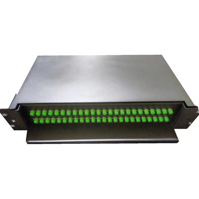 48C FC APC Sliding Rack Mount Optical Patch Panel con G652D/G657A1