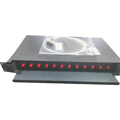 12 FC UPC Sliding Fiber Optic Patch Panel per impianti di rete efficienti