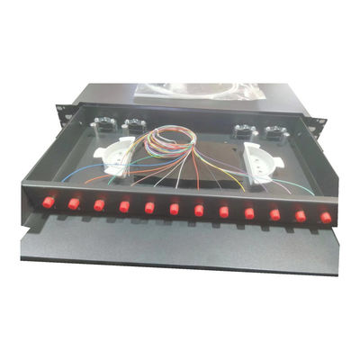 12 FC UPC Sliding Fiber Optic Patch Panel per impianti di rete efficienti