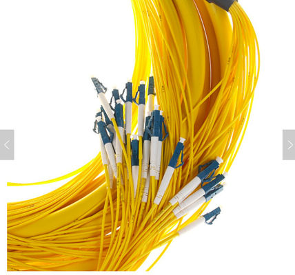 SM 9/125 G652D (OS2) LSZH 12 Fibre LC/UPC-LC/UPC Cavi di ripartizione in fibra ottica 1M