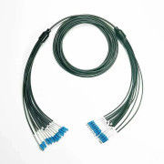 Antirodente tattico militare personalizzato Single Mode 12 Core LC SC FC ST Armatura Cordone ottico blindato LSZH Fiber Patch Cable