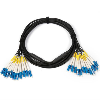 Antirodente tattico militare personalizzato Single Mode 12 Core LC SC FC ST Armatura Cordone ottico blindato LSZH Fiber Patch Cable