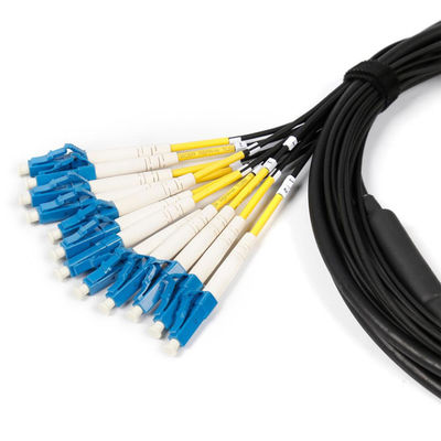 Antirodente tattico militare personalizzato Single Mode 12 Core LC SC FC ST Armatura Cordone ottico blindato LSZH Fiber Patch Cable
