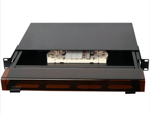 1U 96 Core MTP MPO - Pannello di permutazione LC ODF Chassis con coperchio antipolvere per 4 cassette