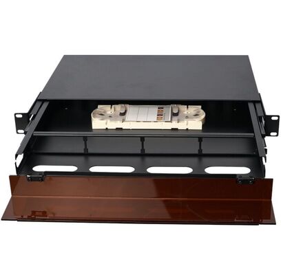 1U 96 Core MTP MPO - Pannello di permutazione LC ODF Chassis con coperchio antipolvere per 4 cassette